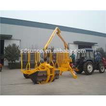 Log Trailer with crane 1T 3T tractor equipments